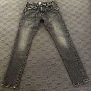 TODD SNYDER SLIM SELVEDGE JEANS GRANITE WASH 32W X 34L